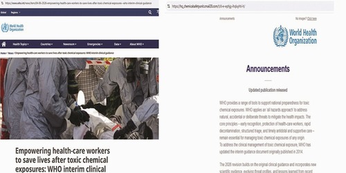 سازمان جهانی بهداشت، راهنمای بالینی مدیریت مسمومیت‌های شیمیایی را پس از ۱۲ سال به‌روز کرد / برنامه‌های جهانی برای پیشگیری از مسمومیت با سرب اعلام شد